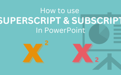 How to Insert Superscript and Subscript in PowerPoint